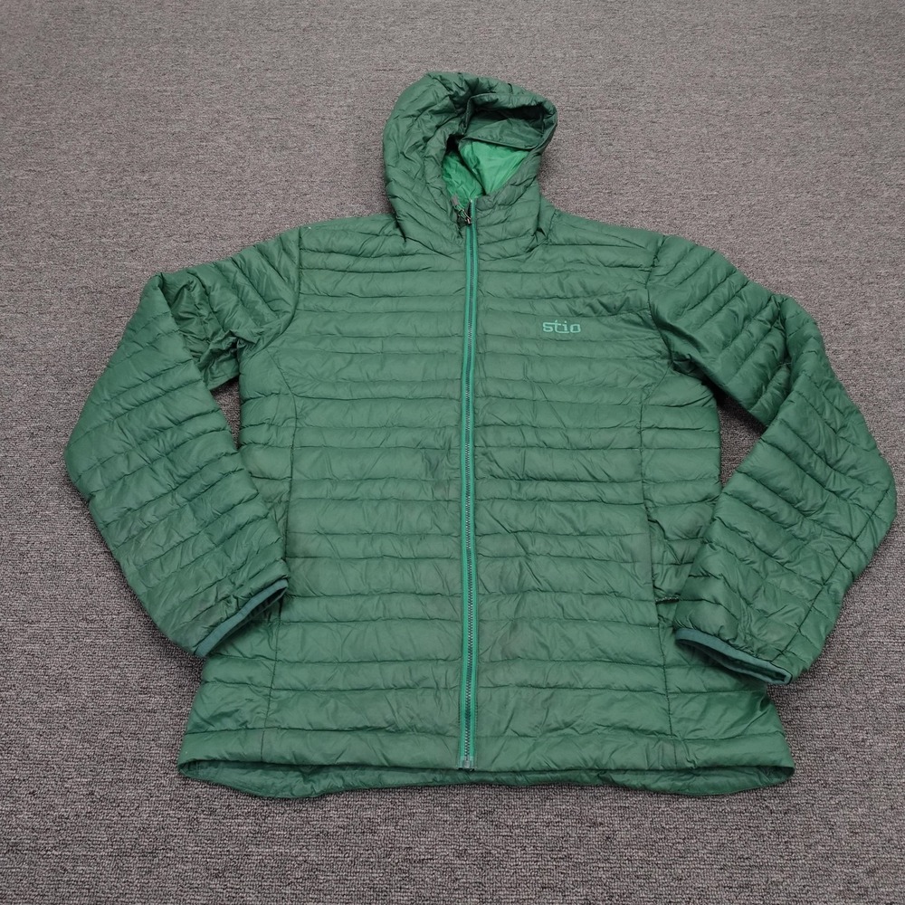 Stio Men's Green Hooded Lightweight Packable Jacket
